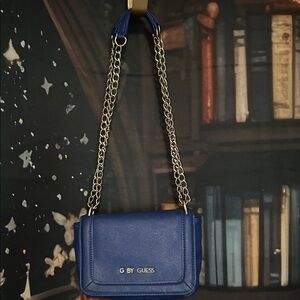 G by Guess Royal Blue Chain Strap Crossbody